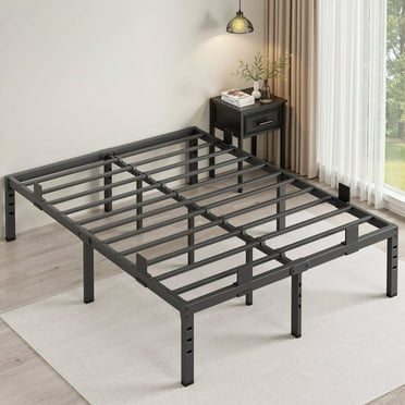 Sailvan 14 inch Queen Bed Frame ,Heavy Duty Queen Size Metal Platform Bed Frame with Non-Slip Stoppers ,Under-Bed Storage Space,No Box Spring Needed, Noiseless Steel Slats