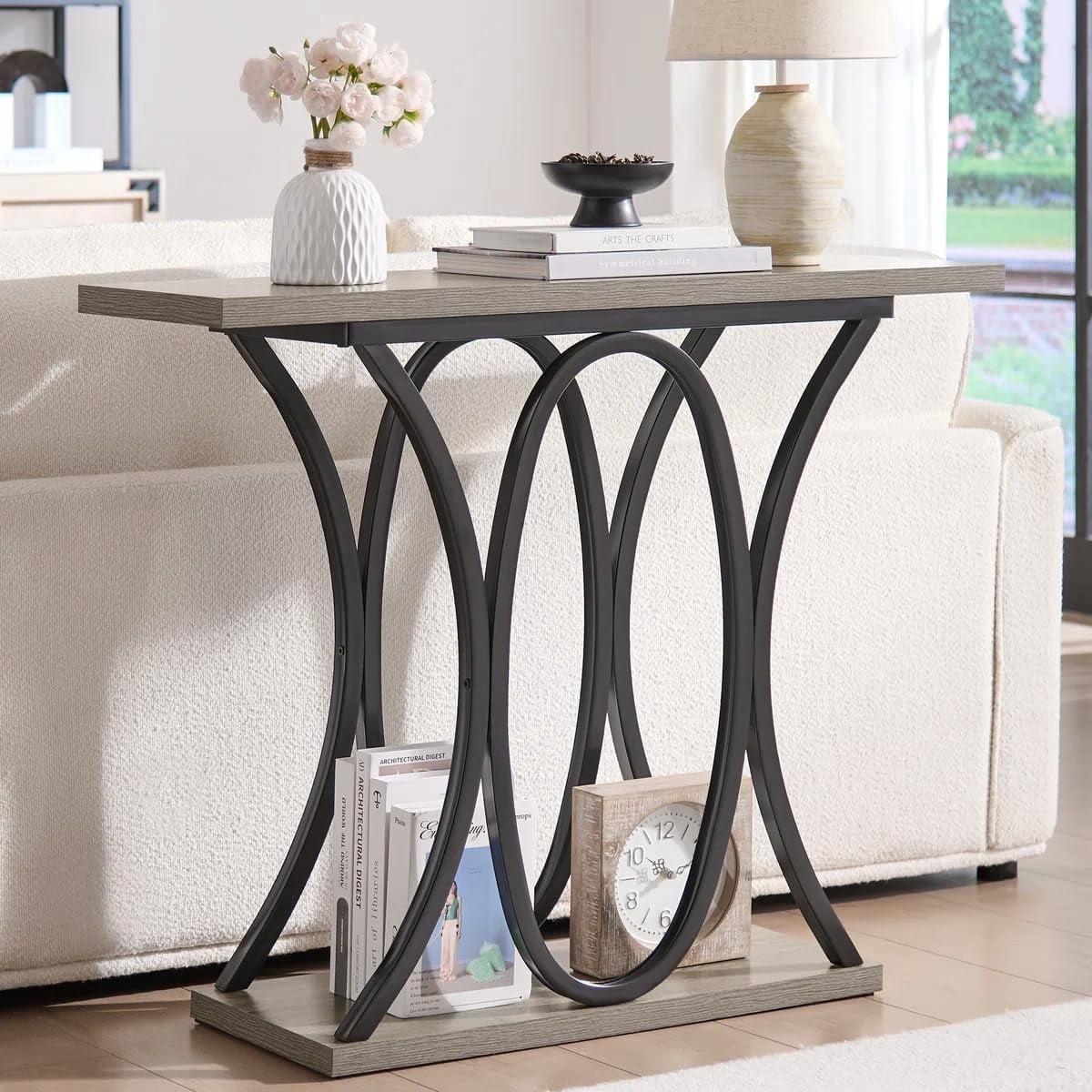 Sailvan 40 Inch Console Table, Wood Narrow Entryway&Hallway Table Foyer ...