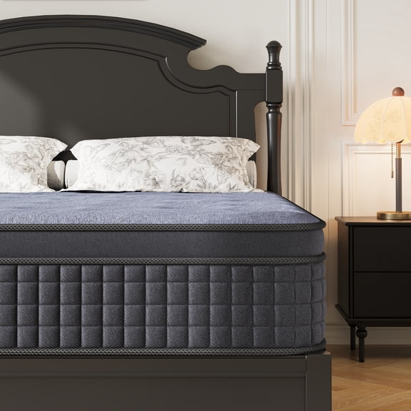 Sailvan Hybrid Queen Mattress 12 Inch, Queen Size Spring Gel Memory Foam Mattress, Medium Firm Mattresses in a Box