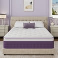 thumbnail image 1 of Sailvan King Mattress 12 inch, Purple King Size Mattress in a Box, Hybrid Mattress with Memory Foam & Pocket Innersprings, Medium Firm for Pressure Relief, CertiPUR-US, 1 of 10