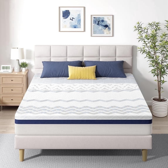 Sailvan Queen Mattress in a Box, 10 Inch Gel Memory Foam Queen Size Bed Mattress for Cooling Night Sleep, Comfort Sleep & Pressure Relief, CertiPUR-US Certified