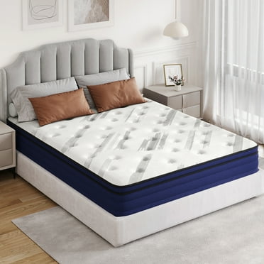 Sailvan Queen Mattress, 10 inch Hybrid Mattress Queen Size in a Box, Cooling Gel Memory Foam Mattress & Pocket Spring Mattress with Medium Firm/Edge Support/Pressure Relief/CertiPUR-US