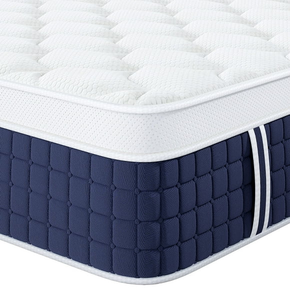 Queen Mattress, Sailvan Medium Firm Queen Mattress, 12 inch Mattress Queen in a Box with Memory Foam & Spring, Hybrid Mattress for Pressure Relief with Edge Support & CertiPUR-US