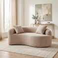 thumbnail image 1 of Sailvan S-Curved Chenille Sofa Loveseat, Dual-Depth, No Assembly, Compact for Small Spaces, 1 of 8