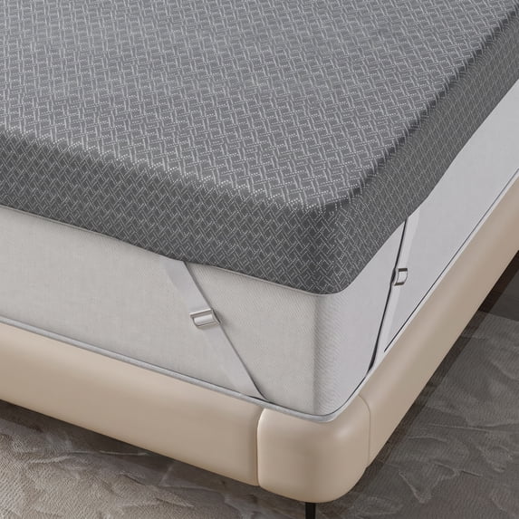 Sailvan Twin XL Mattress Topper College Dorm, 3 Inch Gel Memory Foam Mattress Topper for Pressure Relief, Dorm Room Essential, Washable Cover, Non-Slip Elastic Band,CertiPUR-US