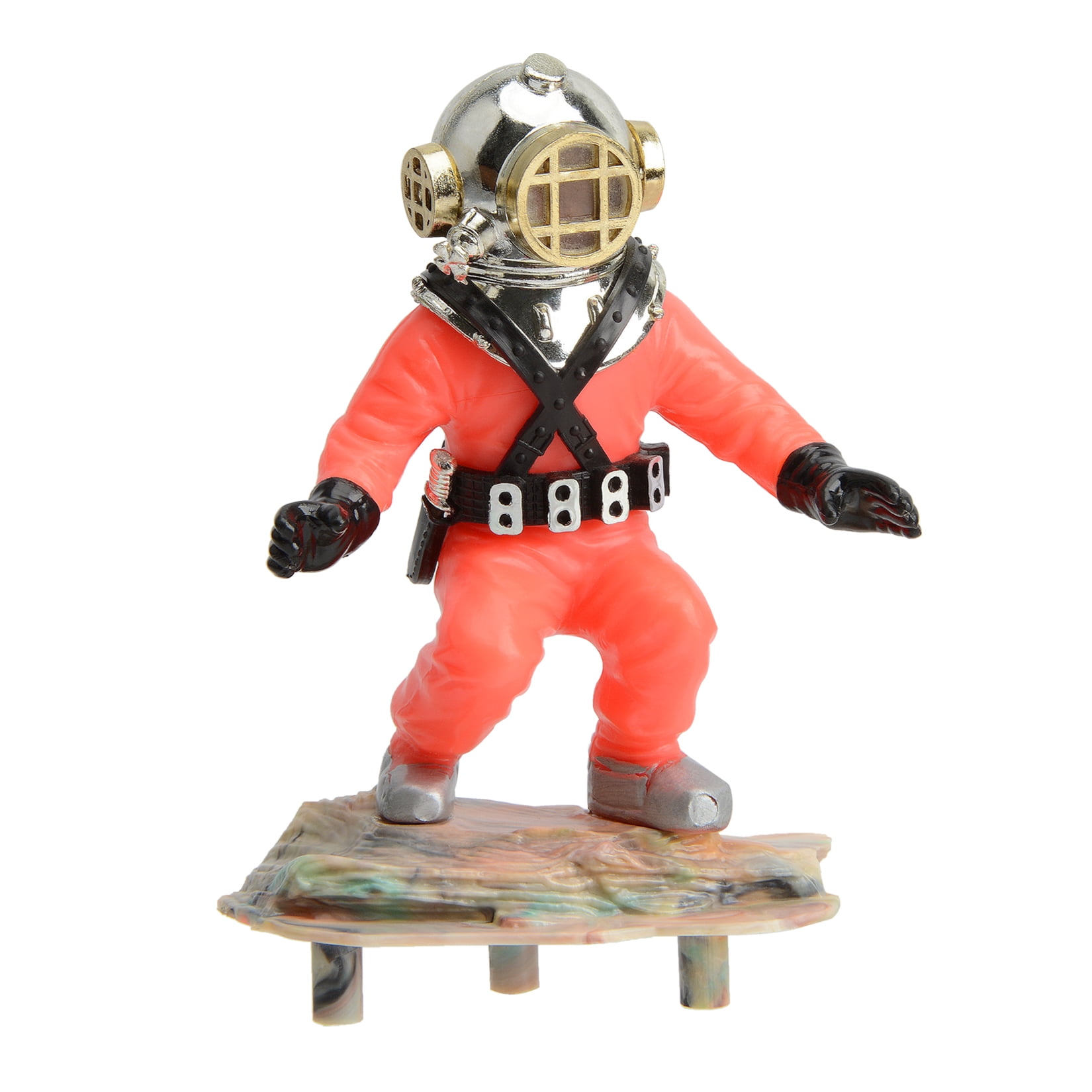 Saim Aquarium Bubbler Decoration, Action Aquarium Ornament Diver, Hose