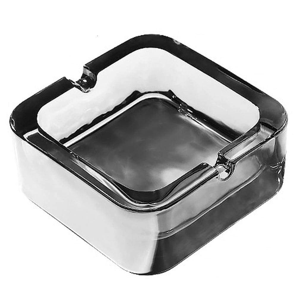 Saim Glass Large Cigar Ashtrays for Cigarettes, 1 Pcs Decorative Clear