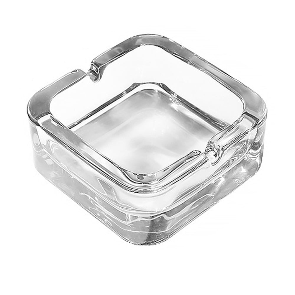 Saim Glass Large Cigar Ashtrays for Cigarettes, 1 Pcs Decorative Clear