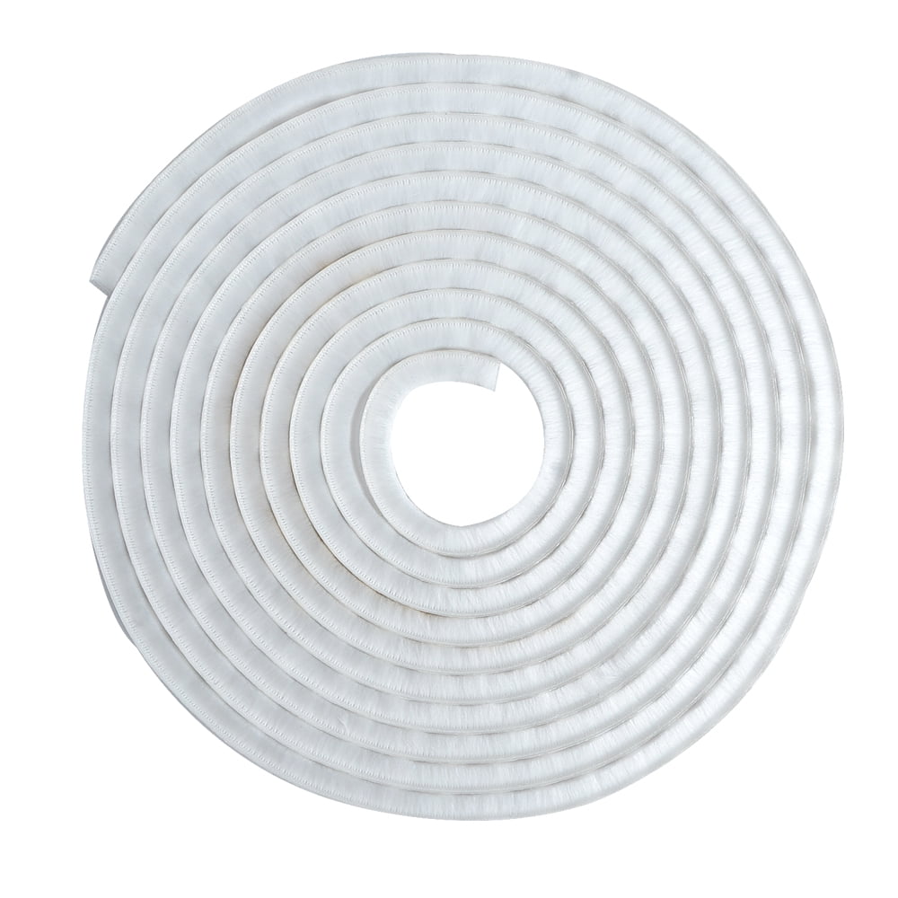 Saim Self Adhesive Pile Weather Stripping Door Draft Stopper White 1