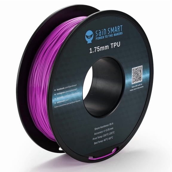 SainSmart GT-3 High Speed Matte PLA Filament Bundle, 3D Printer Filament Bundle Multicolor, 1.75mm 500g X 4 Spools, 4.4lbs (2kg) in Total High Flowability Cool Color - Blue, Green, Violet, Indigo