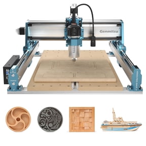 SainSmart Genmitsu 4040-PRO MAX CNC Router Machine with 710W Trimmer, Linear Rail Driven DIY Wood Metal Acrylic Engraver, 16.1" x 15.9" x 3" Work Area