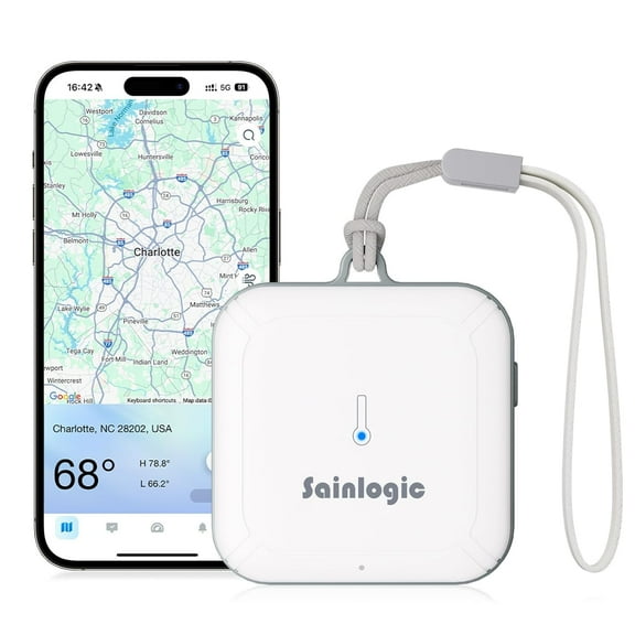 Sainlogic Smart Portable Weather Station SA3 with 24H/7D Weather Forecast by Weatherseed® AI,WiFi Thermometer Hygrometer with APP/Email Alerts, 2-Year Data Storage(Only 2.4G)