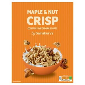Sainsbury's Maple & Nut Crisp 500g (Pack of 4)