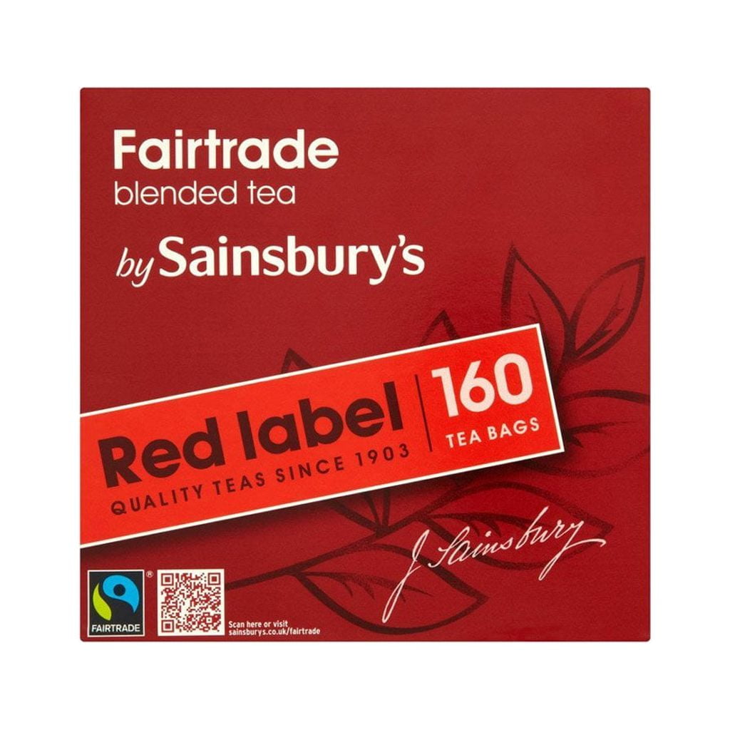 Sainsbury's Red Label Back Tea 160 Teabags Fairtrade Tea from England
