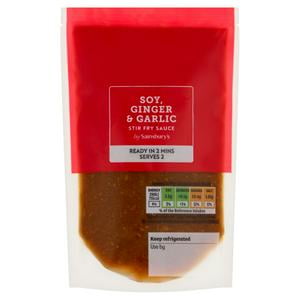 Sainsbury's Soy Ginger & Garlic Stir Fry Sauce, Inspired to Cook 175g (Pack of 6)