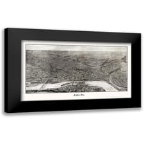 Saint 14x10 Black Modern Framed Museum Art Print Titled - Saint Paul Minnesota - Saint 1906
