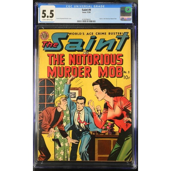 Saint #9 CGC FN- 5.5 Avon Golden Age Good Girl Art! Comic Book