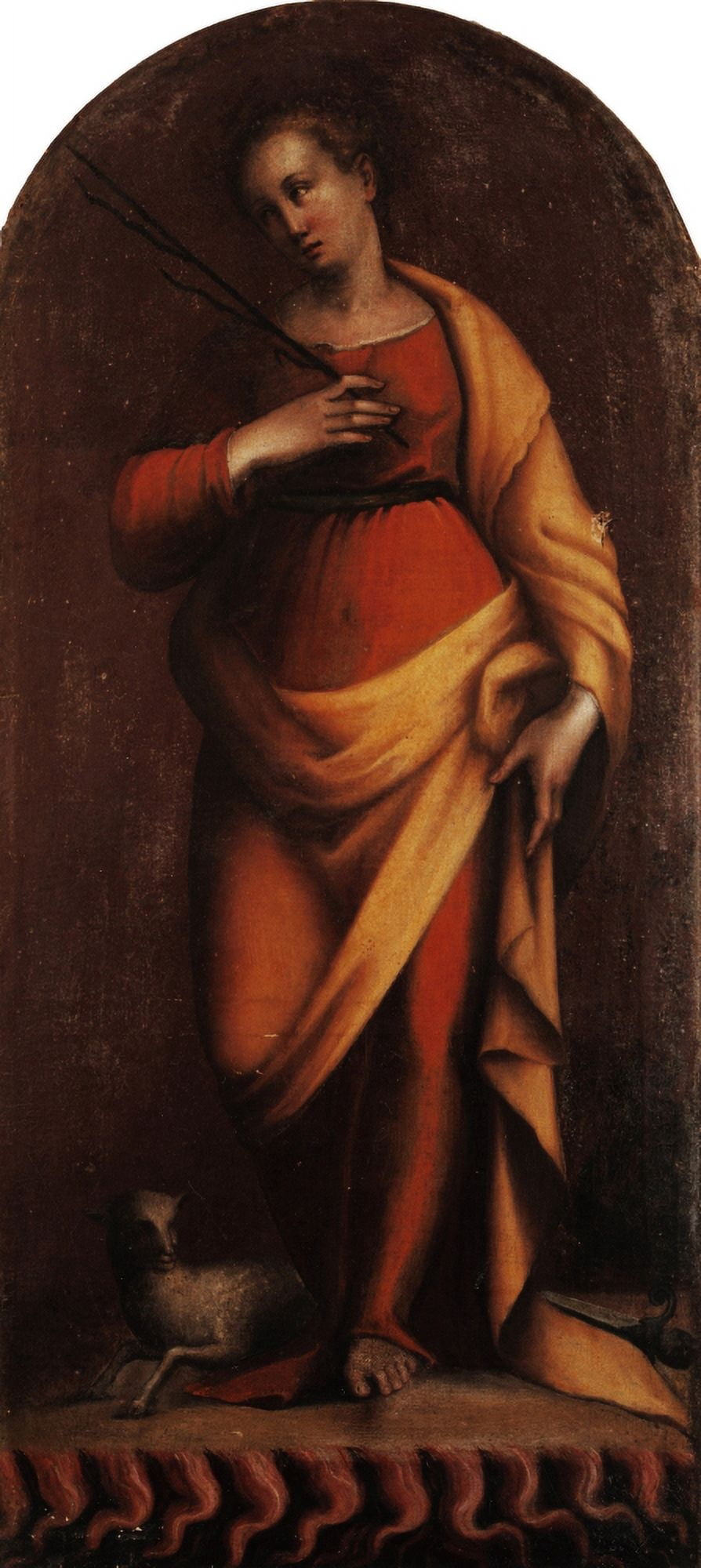 Saint Agnes Canvas Art - (24 x 36)