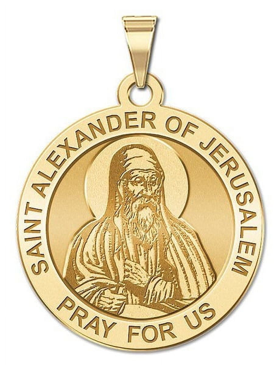 Saint Jhudiel Religious Medal - 3/4 Inch Size Of A Nickel - Sterling
