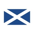 thumbnail image 1 of Saint Andrew's Cross / Scortland Flag Sticker Decal Die Cut - Self Adhesive Vinyl - Weatherproof - Made in USA - Many Color and Sizes - scotish, 1 of 6