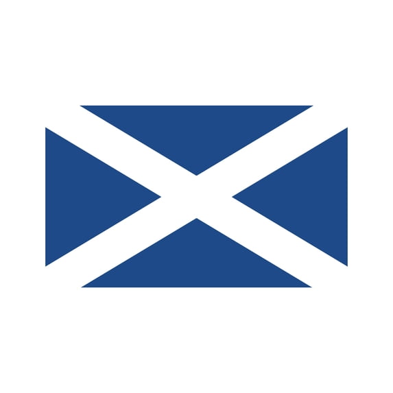 Saint Andrew's Cross / Scortland Flag Sticker Decal Die Cut - Self Adhesive Vinyl - Weatherproof - Made in USA - Many Color and Sizes - scotish