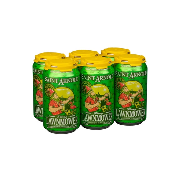 Saint Arnold Fancy Lawnmower Kolsch Craft Beer, 12 fl oz, 6 Pack Aluminum Cans, 4.9% ABV Houston, TX