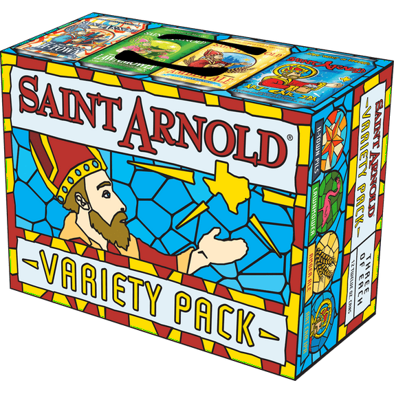 Saint Arnold Variety Pack Craft Beer, 12 fl oz, 12 Pack Aluminum Cans, 7.1% ABV, Houston, Texas