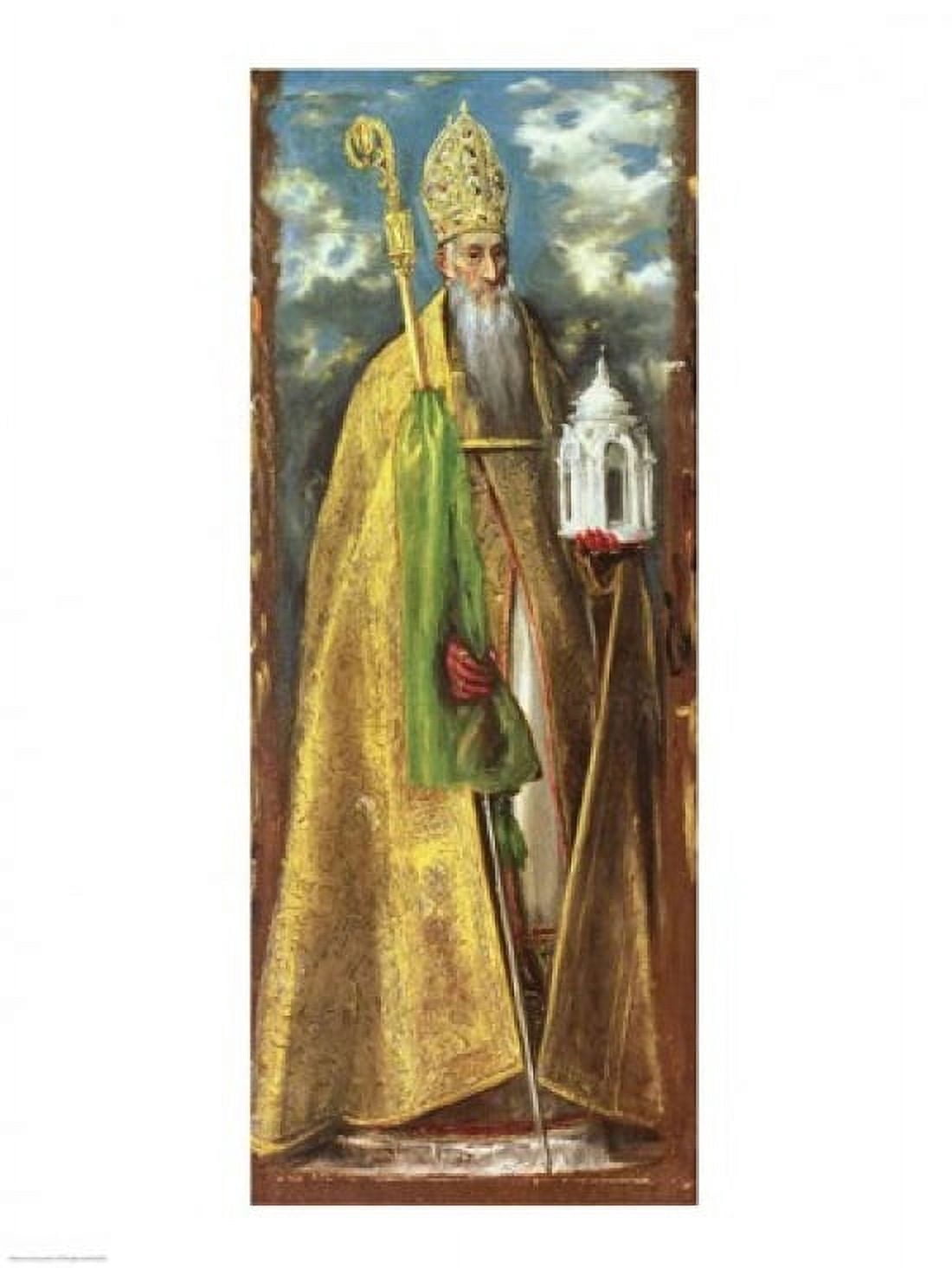 Saint Augustine of Hippo Canvas Art - El Greco (18 x 24)