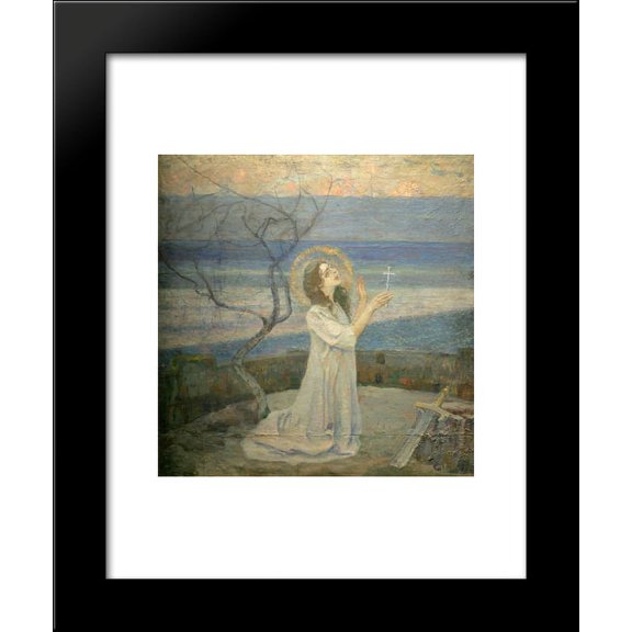Saint Barbara 20x24 Framed Art Print by Nesterov, Mikhail
