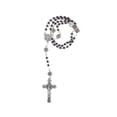 thumbnail image 1 of Saint Benedict Hematite Rosary, 1 of 2