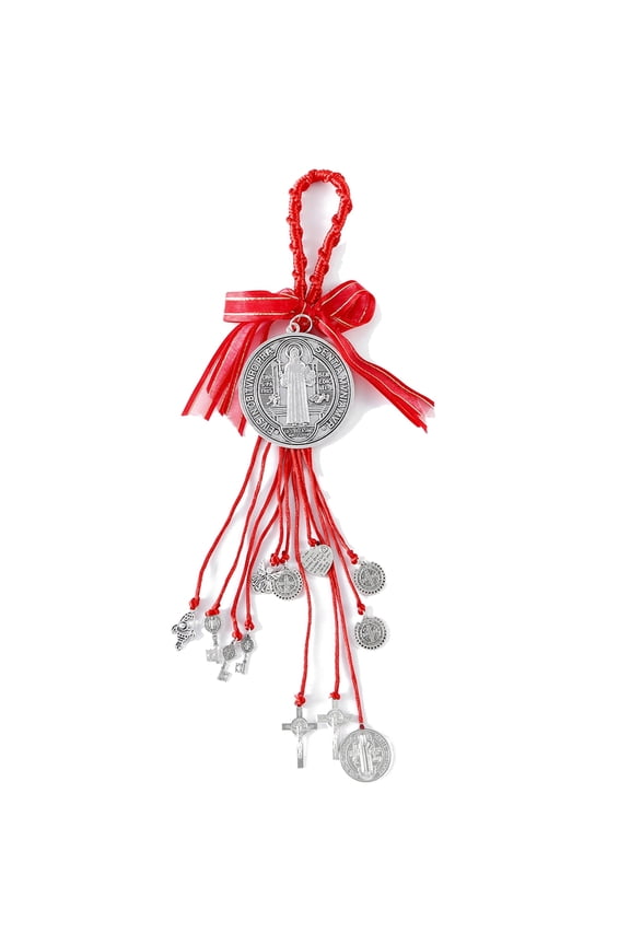 Saint Benedict Medal Protection Blessing Charm Catholic San Benito Medalla Handmade Jewelry Gift Charms Car Hanging Charm for Men Women