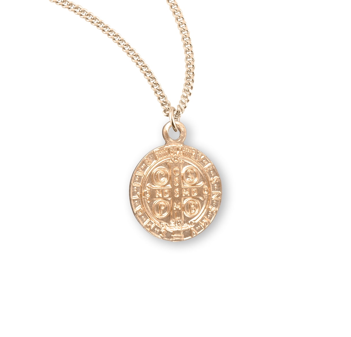 Saint Benedict Round Jubilee Medal Gold Over Sterling Silver Medal ...