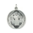 thumbnail image 1 of Saint Benedict Round Jubilee Religious Medal - Under 3/4 Inch X Under 3/4 Inch In14K Yellow Gold, 1 of 2