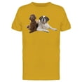 thumbnail image 1 of Saint Bernard And Irish Setter T-Shirt Men -Image by Shutterstock, Male Medium, 1 of 2
