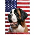 thumbnail image 1 of Saint Bernard - Best of Breed All-American Patriotic III House Flags, 1 of 1