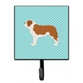 thumbnail image 1 of Saint Bernard Checkerboard Blue Leash or Key Holder, 1 of 1