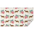 thumbnail image 1 of Saint Bernard Dog Breed and Flower Floral Rectangle Tablecloth 60"x102",Waterproof Polyester Rectangle Table Cloth, Wipeable Spillproof Polyester Tablecloth for Dining, Camping, Indoor and Outdoor, 1 of 6