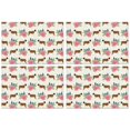 thumbnail image 1 of Saint Bernard Dog Breed and Flower Floral Summer Placemats Table Placemats Set Of 4-Linen Kitchen Washable Placemats Table Mats 11.8"x17.7"Non-Slip Heat Resistant, 1 of 6
