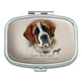 thumbnail image 1 of Saint Bernard Dog Breed Rectangle Pill Case Trinket Gift Box, 1 of 4