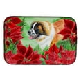 thumbnail image 1 of Saint Bernard Poinsettas Dish Drying Mat, 1 of 7