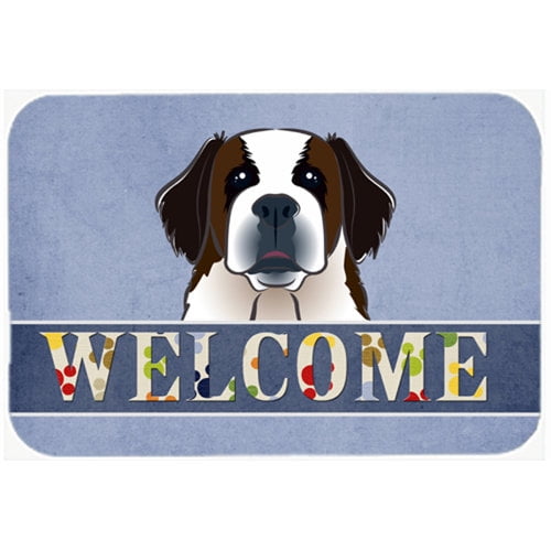Saint Bernard Welcome Kitchen or Bath Mat 24x36 BB1432JCMT
