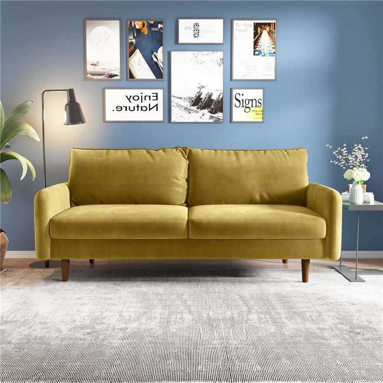 Saint Birch 13072S-GD Saint Birch Kerby Upholstery Sofa - Yellow