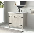 thumbnail image 1 of Saint Birch 36" White Ceramic Single Bathroom Vanity Top With Sink, 1 Hole, 1 of 3