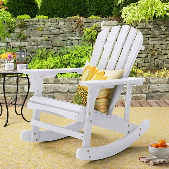 Saint Birch Adirondack Wooden Rocking Chair