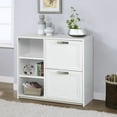 thumbnail image 1 of Saint Birch Alaska  Wood 2 Drawer File Cabinet With 3 Shelf in White, 1 of 8
