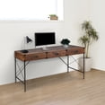thumbnail image 1 of Saint Birch Bombay Wood Brown Writing Desk, 1 of 9