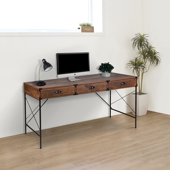 Saint Birch Bombay Wood Brown Writing Desk