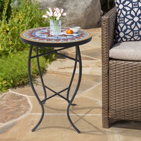 Saint Birch Cloris Lori Round Multi-Colored Mosaic Folding Side Table price history and forecast - Saint Birch SBSHOMT006