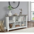 thumbnail image 1 of Saint Birch Finley 6-Shelf Modern Wood Storage Bookcase in White/Driftwood, 1 of 5