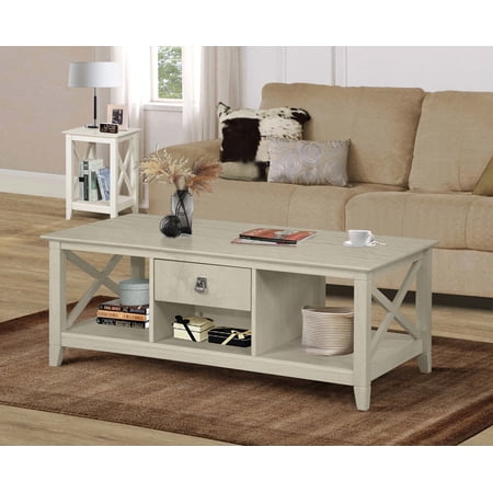 Saint Birch Honduras Coffee Table with Two Drawers
